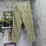 Woolrich X TGT Mid-Rise Straight Fit Cargo Pants Twill Jeans Olive Green 34x32