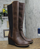 Dr. Scholl's Shoes Women's Lindy Knee High Boot H3137S2 Fudge Brownie Brown 6.5M