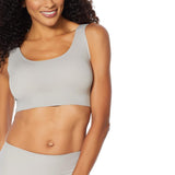 Rhonda Shear Womens 3-Pack Invisible Padded Bralette Bras 671539 Gray Multi M