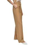 DKNY Womens High-Rise Sueded Side Pocket Canvas Pants UE5P8047 Whiskey Brown 12