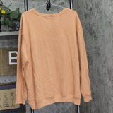 Love Tribe Crewneck Los Angeles 1992 Knit Pullover Sweatshirt Peach Orange 2X