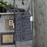 Swim Solutions Print Bow-Front One Piece Swimdress Swimsuit Black / White 12