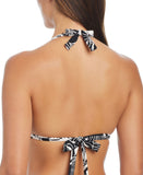 Bleu Rod Beattie Double Trouble Tall Triangle Swim Bikini Top Black / White 14