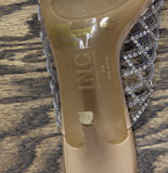 Inc International Concepts Slip-On Lattice Heels Clear Brown Multi 6.5M