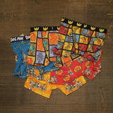 Bioworld 5-Pack Fun All-Over Print Boys Boxer Briefs Blue Multicolor L (10/12)