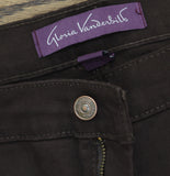 Gloria Vanderbilt Classic Straight-Leg High-Rise Jeans Coffee Roast Brown 16W