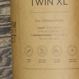 Noble Linens All Season Quilt 2-Piece Set with Sham Natural Brown Twin / Twin XL