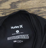 Hurley Womens Long Sleeve Zip Front Rashguard Black M