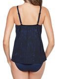 Miraclesuit Akasha Allura Underwire Tankini Swim Top 6536978 Blue Multi 8