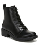 Lifestride Womens Keegan Zipper Combat & Lace-up Boots H9036S2 Black 6M