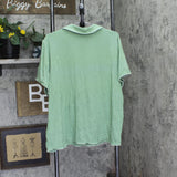 State of Day Fluid Knit Notched-Collar Top Shorts Pajama Set Glade Green 2XL