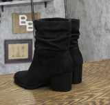 Style & Co. Womens Genoviaa Scrunch Booties Black 6M
