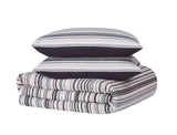 Truly Soft Teagan Stripe Multiple 3-Piece Duvet Set Striped Duvet Brown King