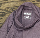 32 Degrees Womens Cozy Heat Mock-Neck Long-Sleeve Top Heather Fig Purple XS
