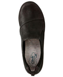 Clarks Womens Sillian Paz Slip On Loafer Shoes Black Synthetic Nubuck 9.5M