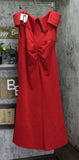 Xscape Long Off the Shoulder Scuba Crepe Dress Gown 4793XW Red 22W