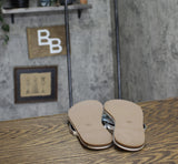 Shade & Shore Womens Cali Thong Flip Flop Sandals Metallic Silver Gray 7M