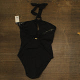 Lauren Ralph Lauren Macrame-Ring High-Neck One-Piece Swimsuit 20501267 Black 14