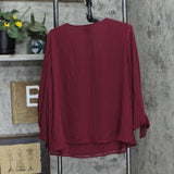 Vince Camuto Womens Plus Size Blouson-Sleeve V-Neck Blouse 92523B007