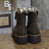 Baretraps WYOMING Womens Boots Ankle Winter Hiking Boots BT28507 Moss Brown 8M