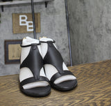 Journee Collection Womens Trayle Wedge Sandals TRAYLE Black 9.5M