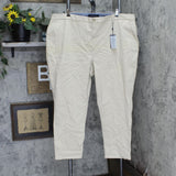 Tommy Hilfiger Womens Plus Size Hampton Chino Pants W7RK0035 Khaki Brown 24W