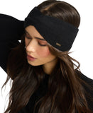 Steve Madden Womens Brushed Rib Knit Headband SMA-5640 Black