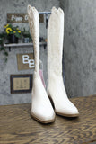 Wild Fable Kenzi Western Boots with Memory Foam Insole Ivory Off White 6.5M