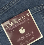 Gloria Vanderbilt Amanda Classic Jeans 30062705 Frisco Blue 18W Short