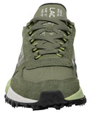 Lacoste Mens Elite Active Lace Up Trail Low Top Sneakers Green / Gray 8.5M