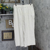 Black Tape Plus Size Cropped Linen Blend Wide-Leg Pants Sand Dollar Brown 1X