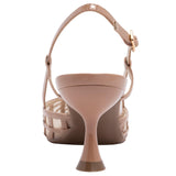 Jones New York Pointed Toe Slingback Kitten Heel Pumps JNY-LINELA Nude Brown 10M