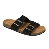 Goodfellow & Co Mens Saul Suede Two Band Sandals Cork 94809739 Black 11