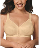 Playtex Womens Wire-Free 18-Hour Posture Bra USE525 Nude 4 Brown 42D