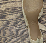 Michael Michael Kors Womens Alina Flex Sling Pump Heels Pale Gold 6.5M