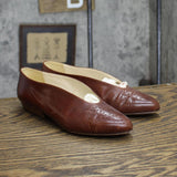 Bandolino Womens Vintage Pointed Toe Loafers 16741895225123 Tobacco Brown 5.5M