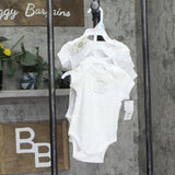 Little Me Baby Boys' Welcome to the World 3-Pack Bodysuit White Print 6 Months
