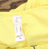 Salt + Cove Juniors Textured Cross Strap One Piece Swimsuit Yellow XL