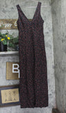 Universal Thread Womens Maxi A-Line Woven Dress 94762466 Black Multi S