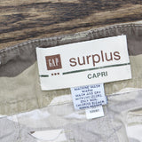 Gap Womens Surplus Capri Woven Lightweight Capri Pants Brown Camo 2