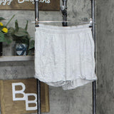 Jane & Bleecker 2 Pack Lounge Sleep Shorts Heather Gray / Pink Floral M