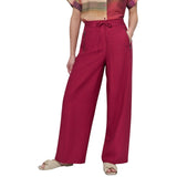 DKNY Pull-On Woven Drawstring Sportswear Pant P3EKTS98 Beet Red XL