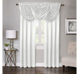 Regal Home Regency Rod Pocket Light-Filtering Single Curtain Panel White 50x84