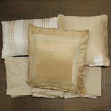 Madison Park Riva Jacquard 7-Piece Comforter Bedding Set Beige Brown King