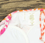 Anne Cole Drape Front Tankini Swim Top Tie Dye Foulard Pink Multi 32C/34B