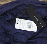 Black Tape Womens Trendy Plus Size Ruffled Babydoll Tank Top Navy Blue 1X