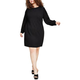 Tommy Hilfiger Womens Plus Scuba Crepe Cocktail and Party Dress Black 20W