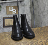 On 34th Womens Jeovana Pearl Chelsea Booties 10019682400 Black Smooth 5.5M