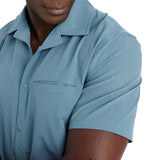 All In Motion Mens Everyday Woven Shirt 89432482 Airway Blue M