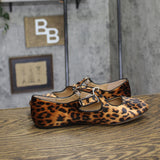A New Day Tasmin Velvet Flats Leopard 94568230 Leopard Brown 8.5M